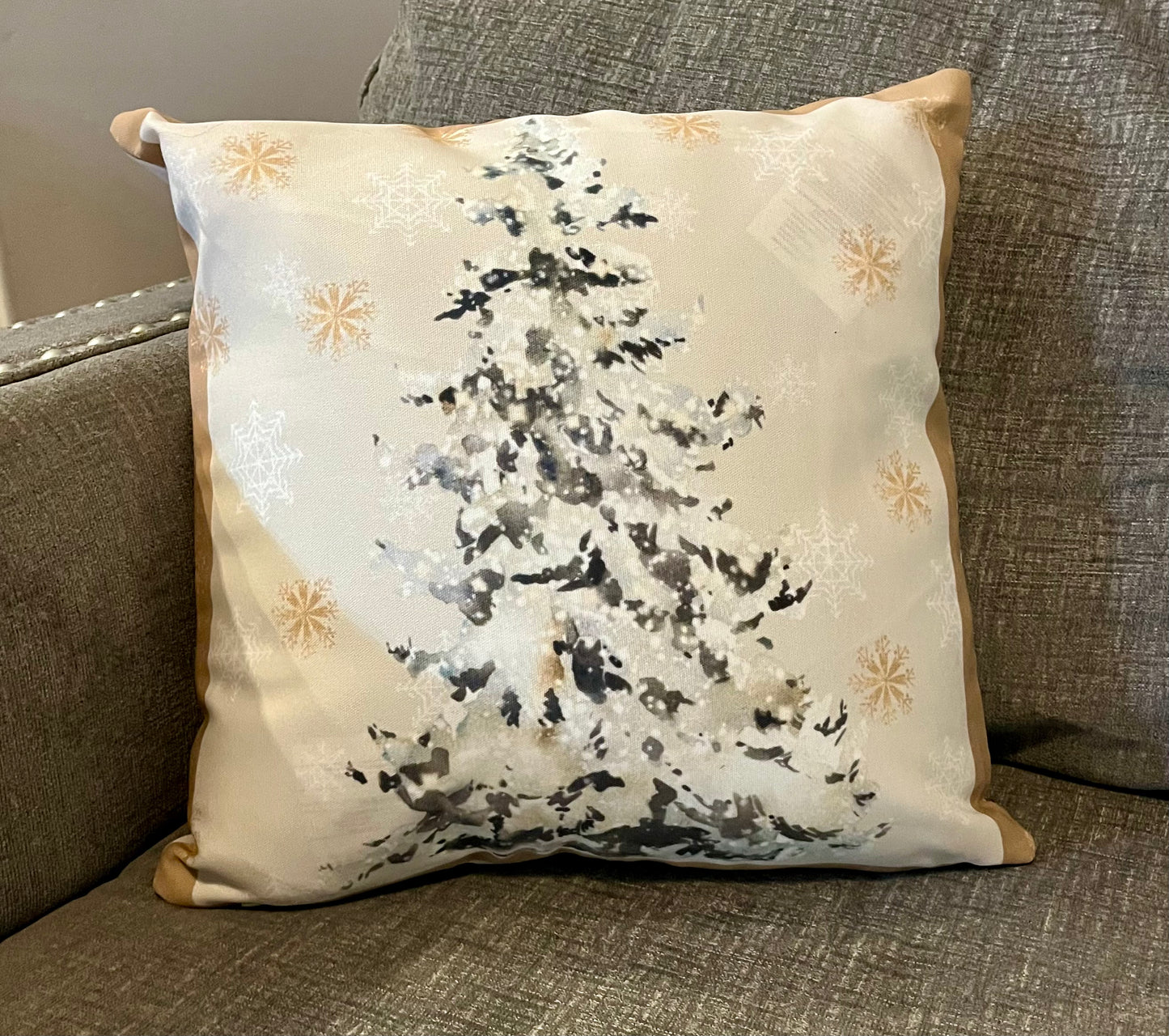 Merry & Bright -Spun Polyester Square Pillow