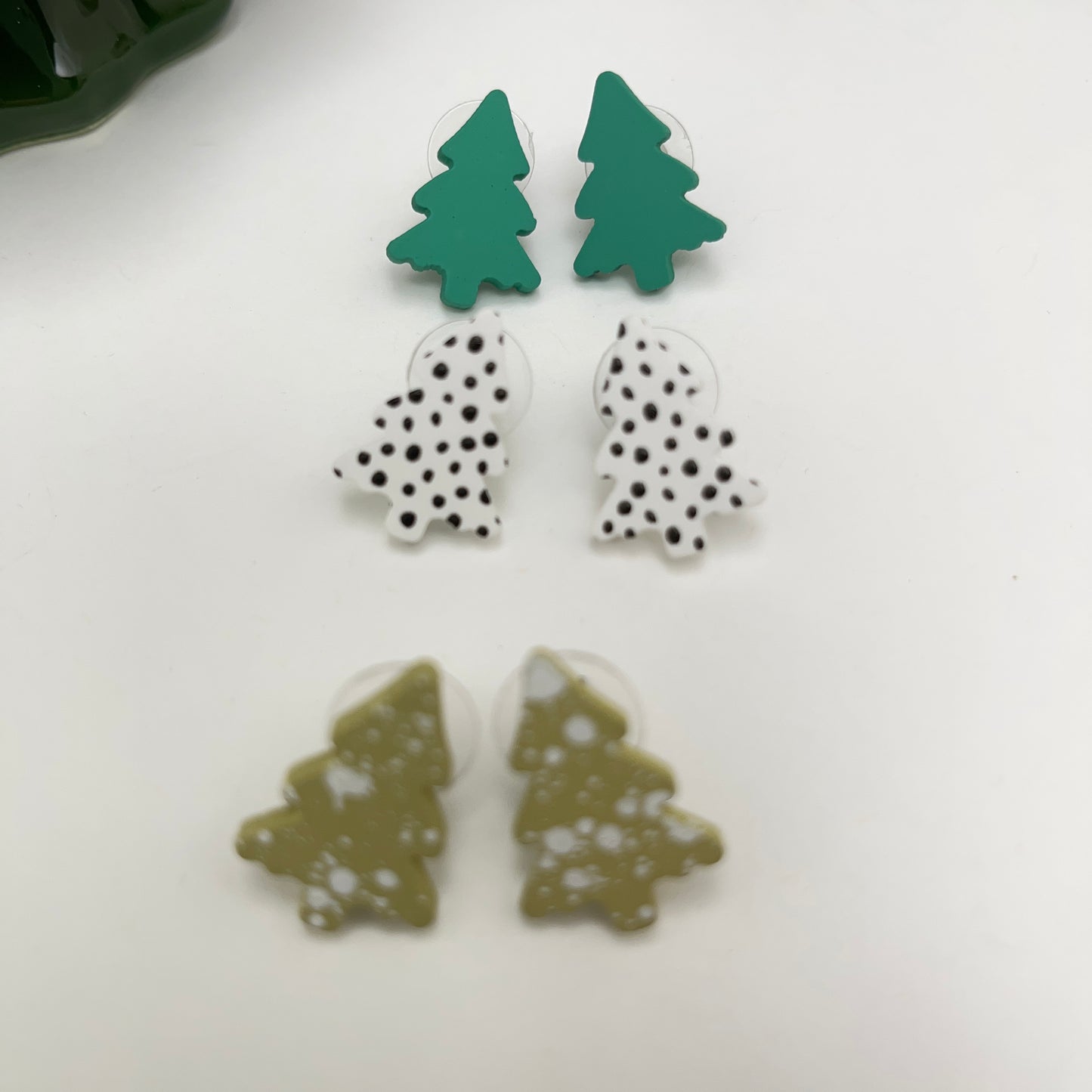 Deck the halls and your ears with our festive Christmas Tree Stud Earring Set