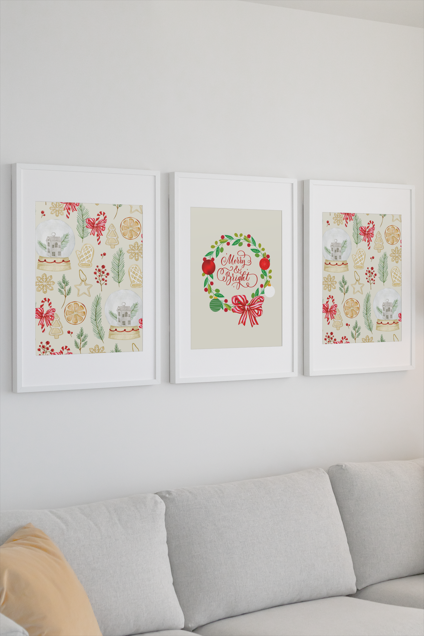 Deck The Halls & Walls- Christmas wall art  to easily transform any room into a holiday wonderland!