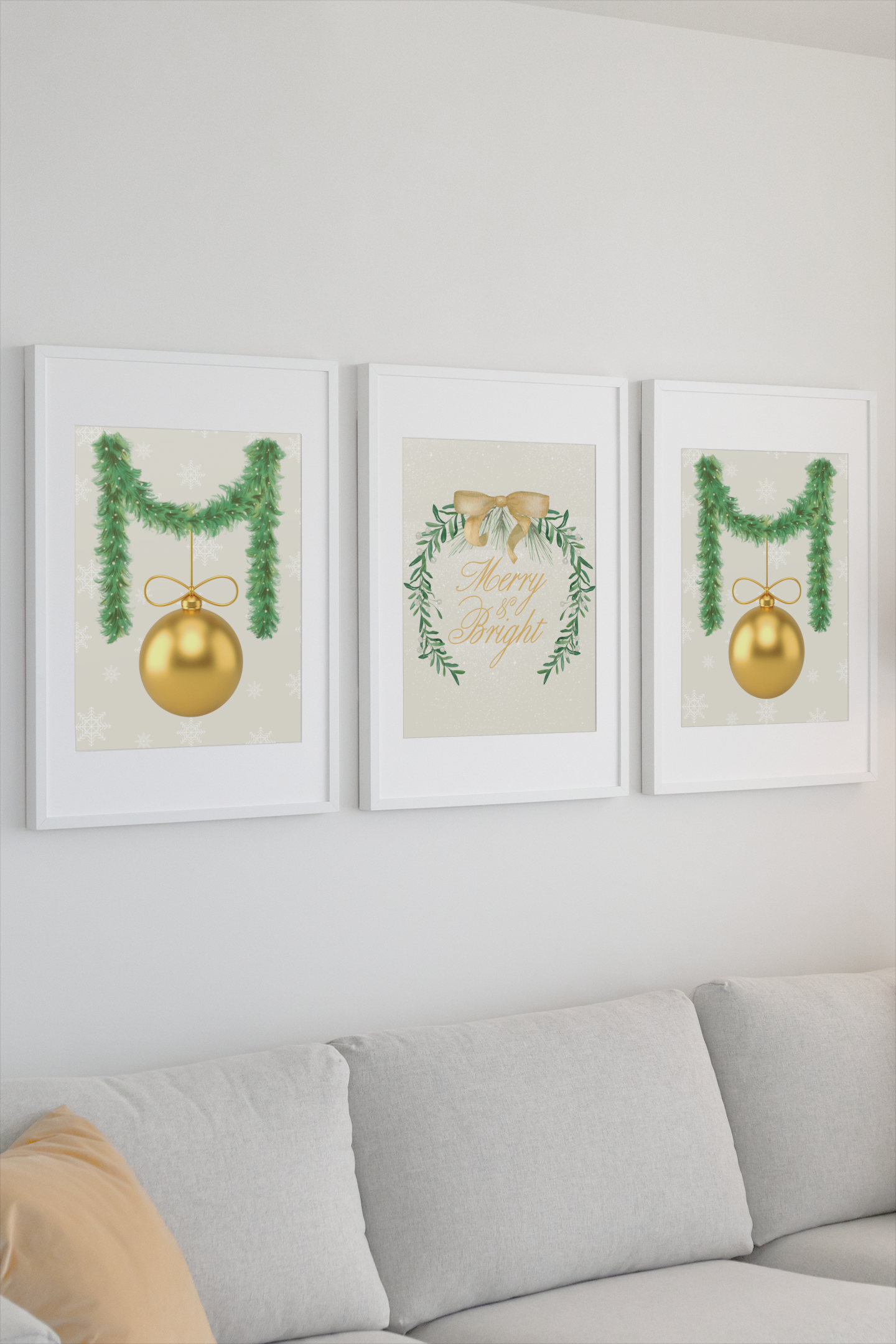 Deck The Halls & Walls- Christmas wall art  to easily transform any room into a holiday wonderland!