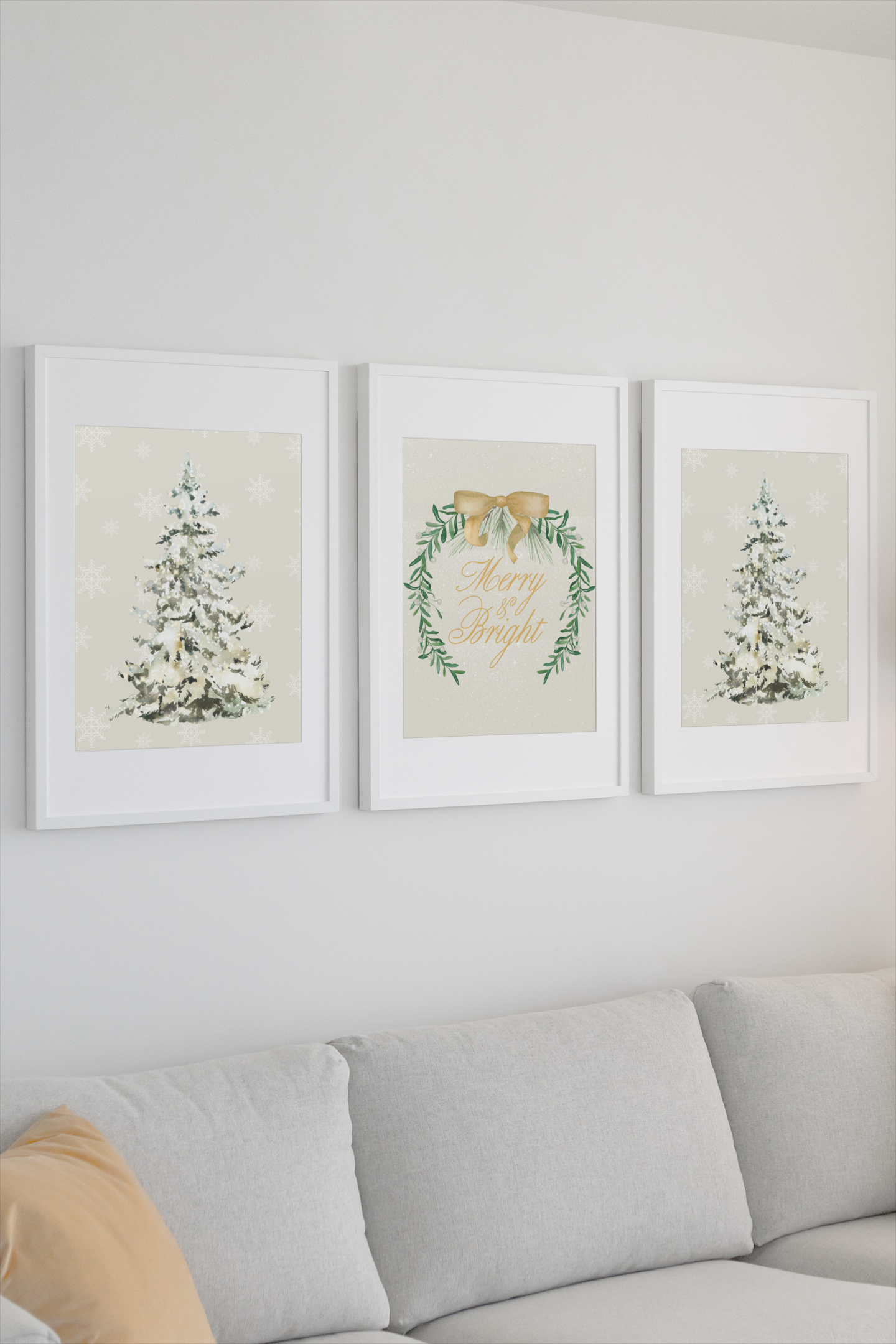 Deck The Halls & Walls- Christmas wall art  to easily transform any room into a holiday wonderland!