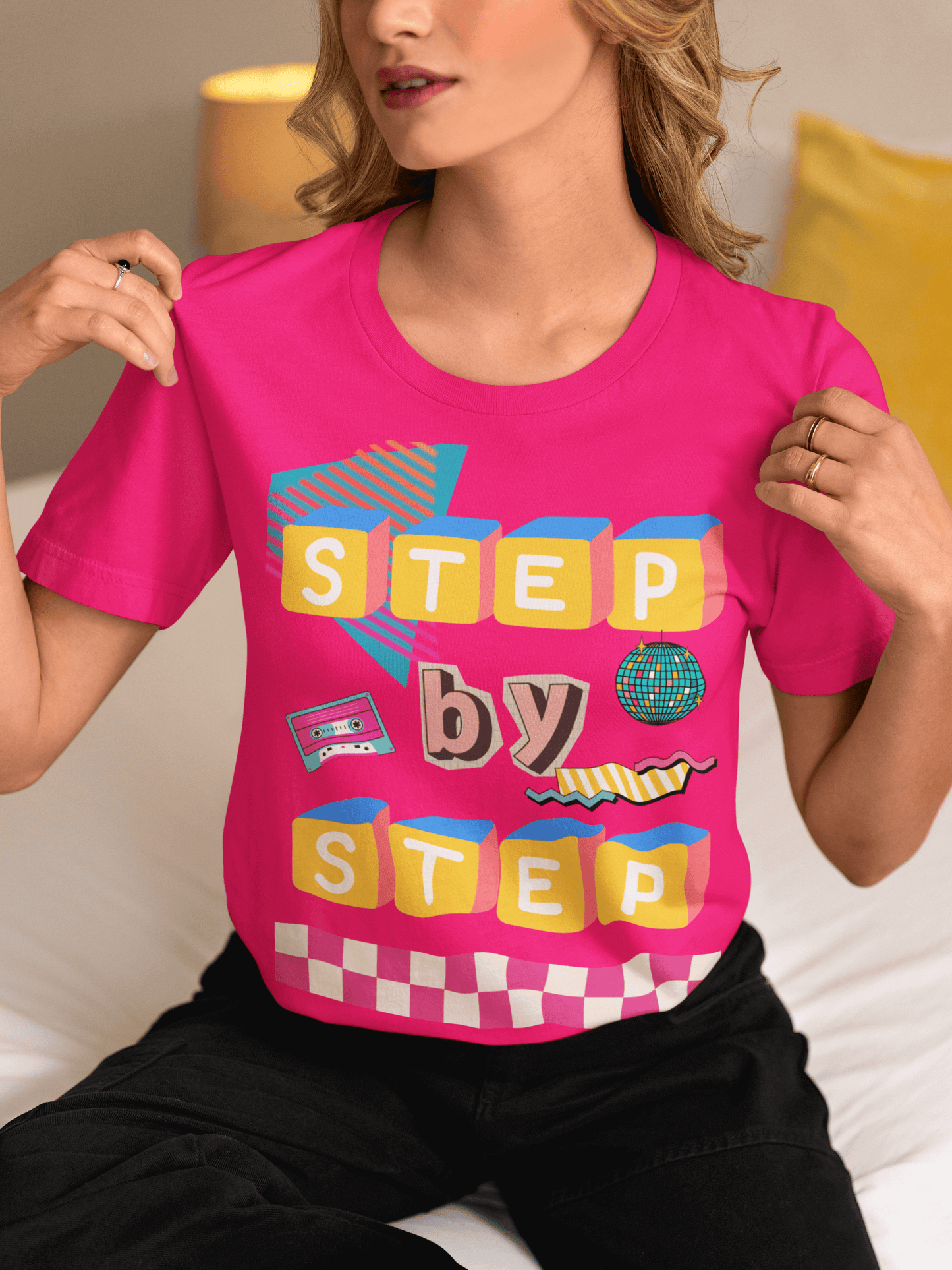 Step by Step Proverbs 16:9 Retro Christian T-Shirt