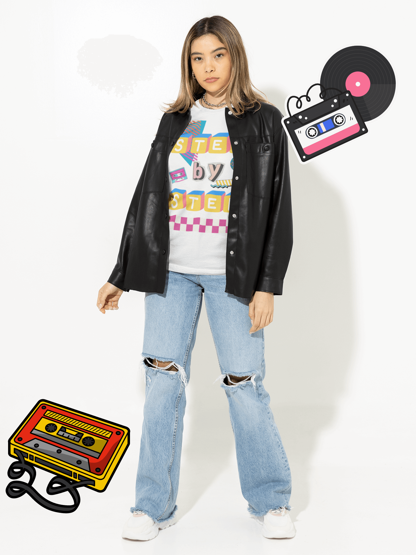 Step by Step Proverbs 16:9 Retro Christian T-Shirt