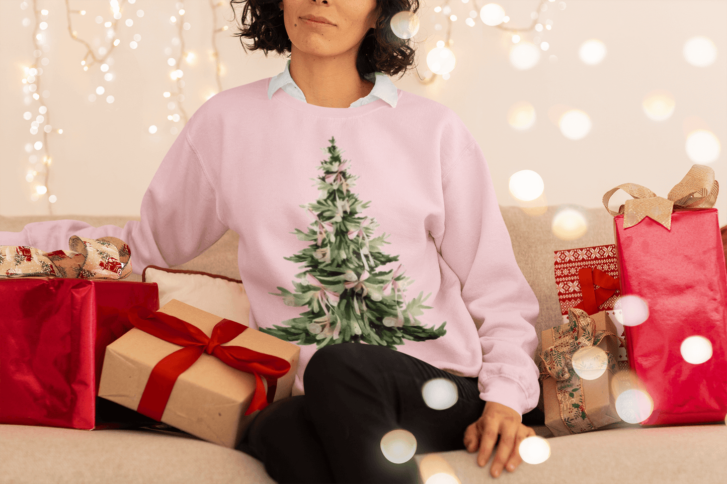 Christian Christmas Tree Sweatshirt | Faith-Based Holiday Apparel
