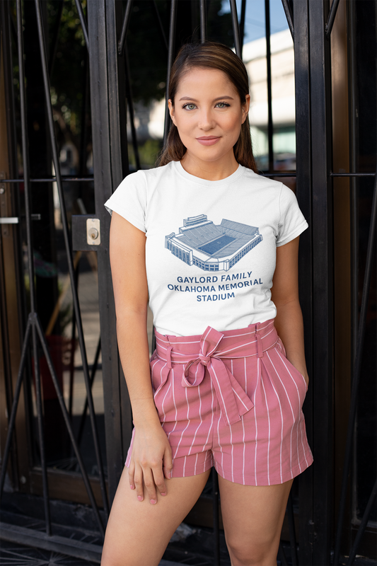 College Stadium Graphic Tee - Gaylord Family Oklahoma Memorial Stadium